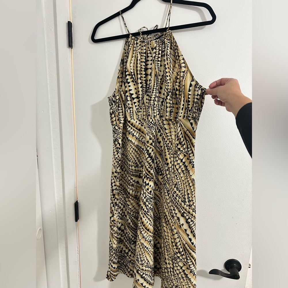 New York & Company Print Halter Dress